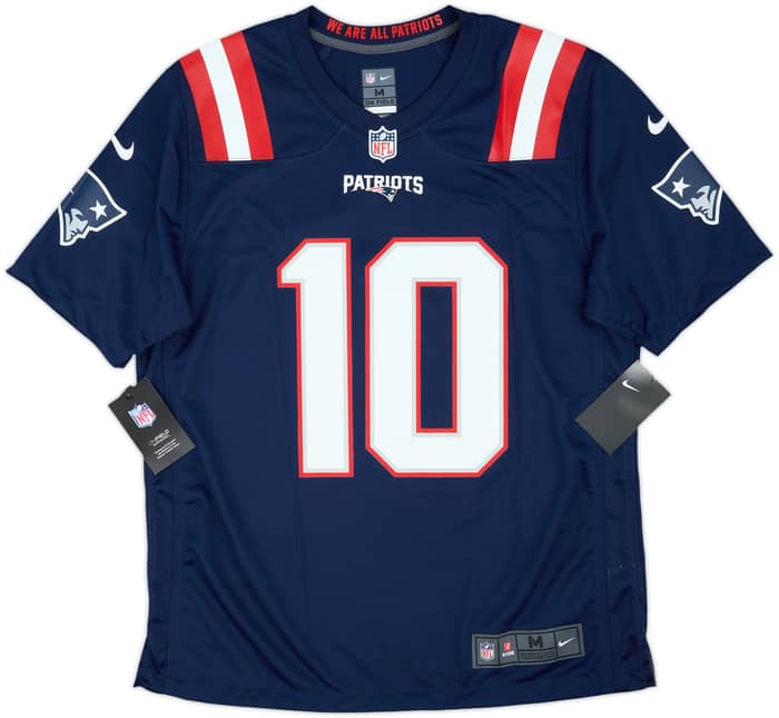 2021-23 New England Patriots Jones #10 Nike Game Home Jersey (M)