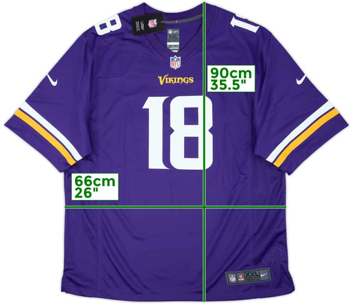 2020-25 Minnesota Vikings Jefferson #18 Nike Game Home Jersey (XXL)