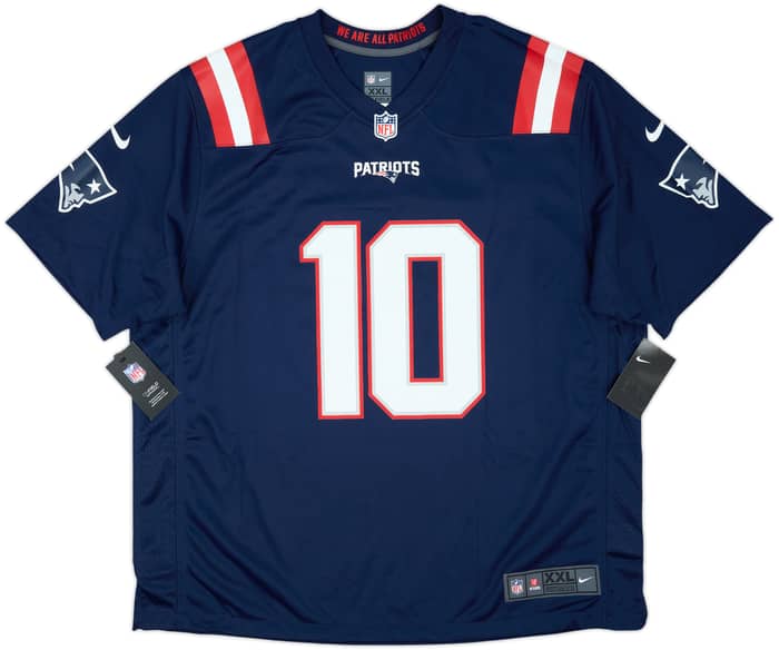 2021-23 New England Patriots Jones #10 Nike Game Home Jersey (XXL)