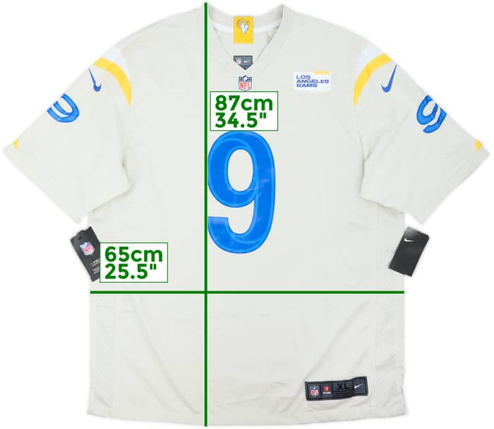 2021-25 LA Rams Stafford #9 Nike Game Alternate Jersey (XL)