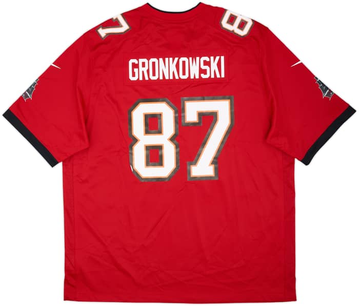 2020-21 Tampa Bay Buccaneers Gronkowski #87 Nike Game Home Jersey (XXL)