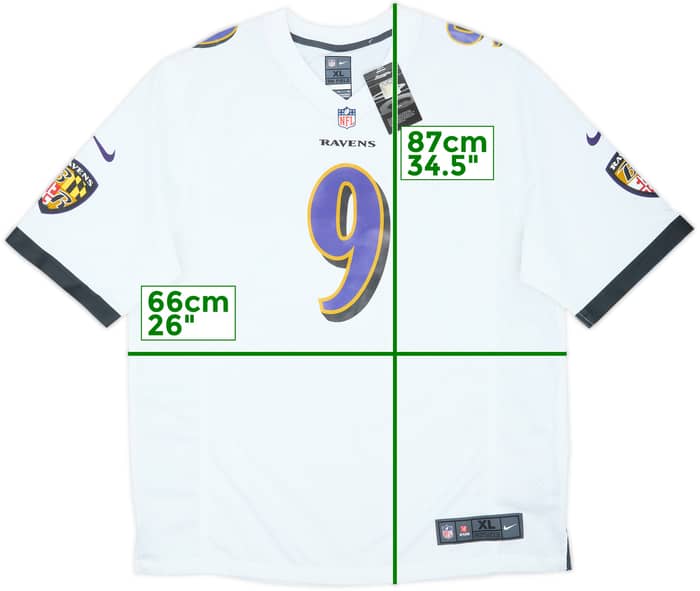 2012-24 Baltimore Ravens Tucker #9 Nike Game Away Jersey (XL)