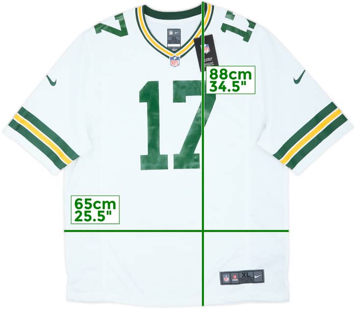 2014-21 Green Bay Packers Adams #17 Nike Game Away Jersey (XL)