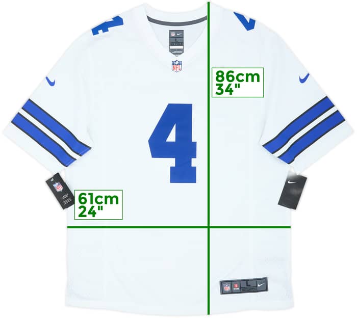 2016-25 Dallas Cowboys Prescott #4 Nike Game Home Jersey (L)