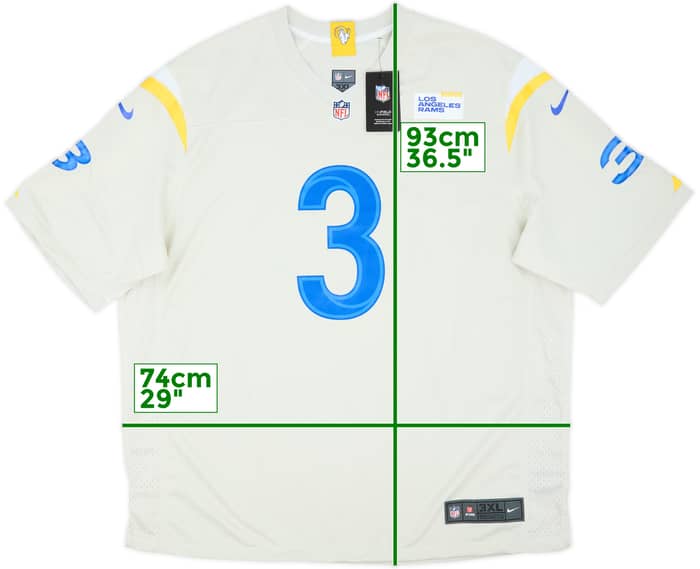 2021 LA Rams Beckham Jr #3 Nike Game Alternate Jersey (3XL)