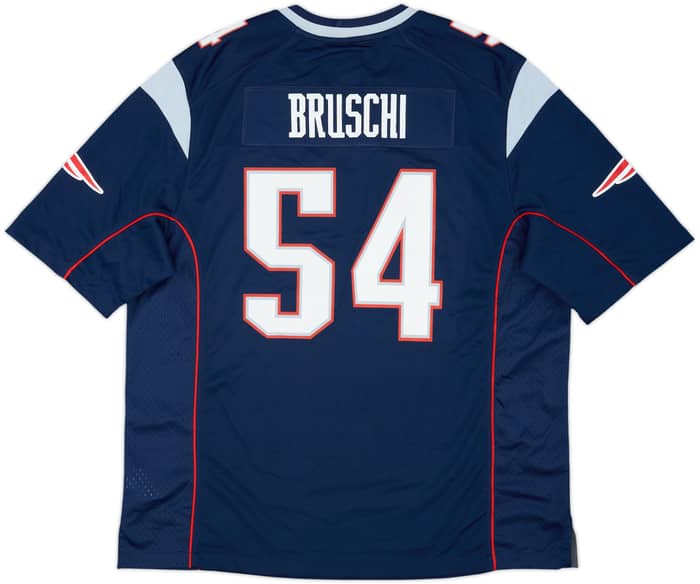 2012 New England Patriots Bruschi #54 Nike Game Home Jersey - 6/10 - (XL)