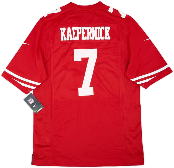 2012-16 San Francisco 49ers Kaepernick #7 Nike Game Home Jersey (M)
