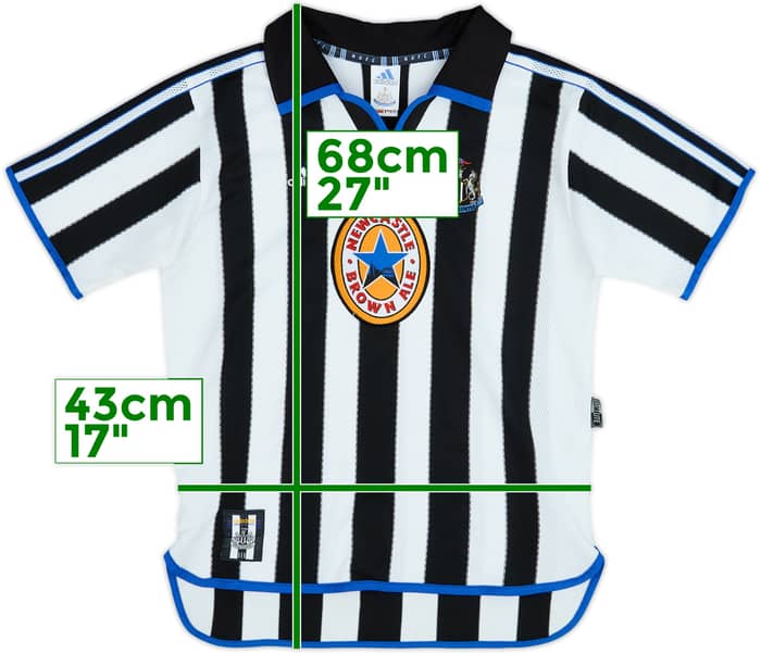 1999-00 Newcastle Home Shirt - 6/10 - (13-14 Years)