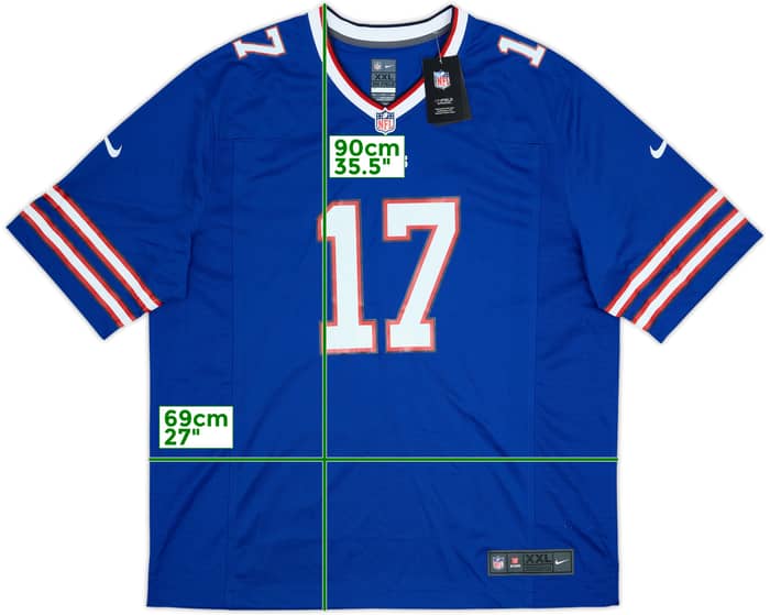 2018-25 Buffalo Bills Allen #17 Nike Game Home Jersey (XXL)