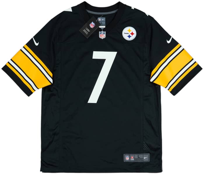 2020-21 Pittsburgh Steelers Roethlisberger #7 Nike Game Home Jersey (L)