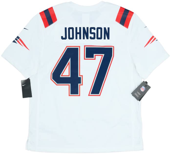 2020-21 New England Patriots Johnson #47 Nike Game Away Jersey (L)
