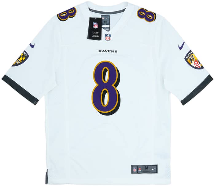 2018-25 Baltimore Ravens Jackson #8 Nike Game Away Jersey (M)