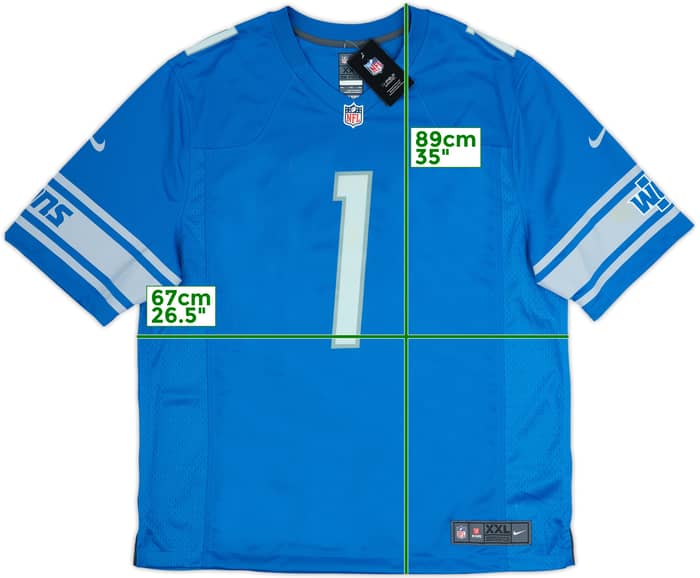 2020-22 Detroit Lions Okudah #1 Nike Game Home Jersey (XXL)