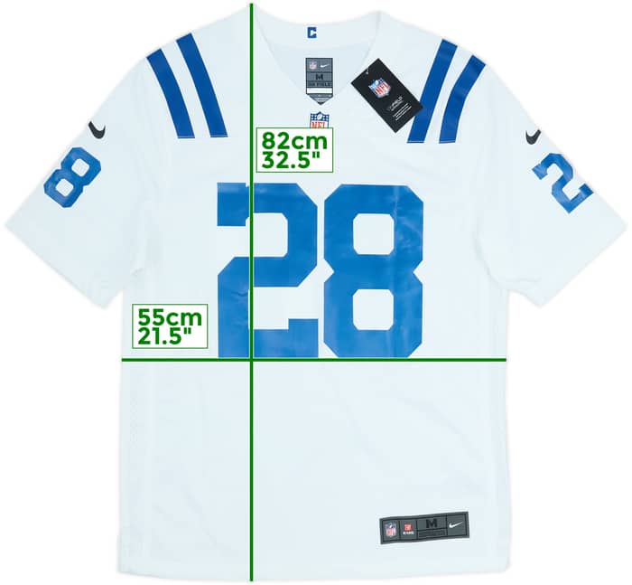 2020-25 Indianapolis Colts Taylor #28 Nike Game Away Jersey (M)