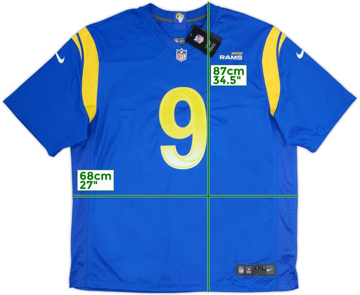 2021-25 LA Rams Stafford #9 Nike Game Home Jersey (XXL)