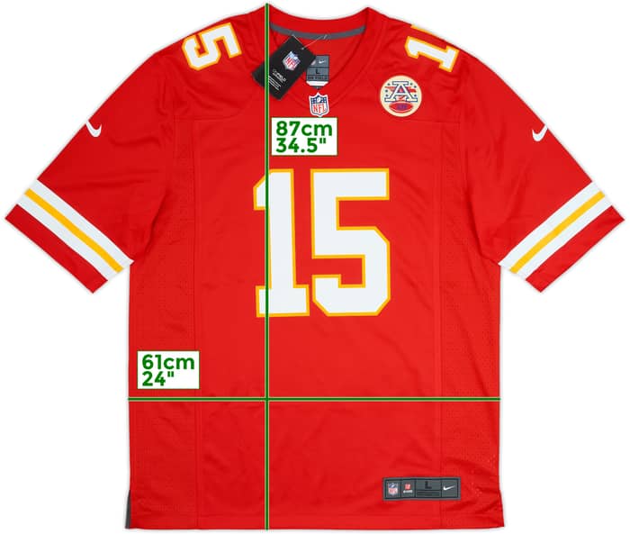2017-25 Kansas City Chiefs Mahomes #15 Nike Game Home Jersey (L)