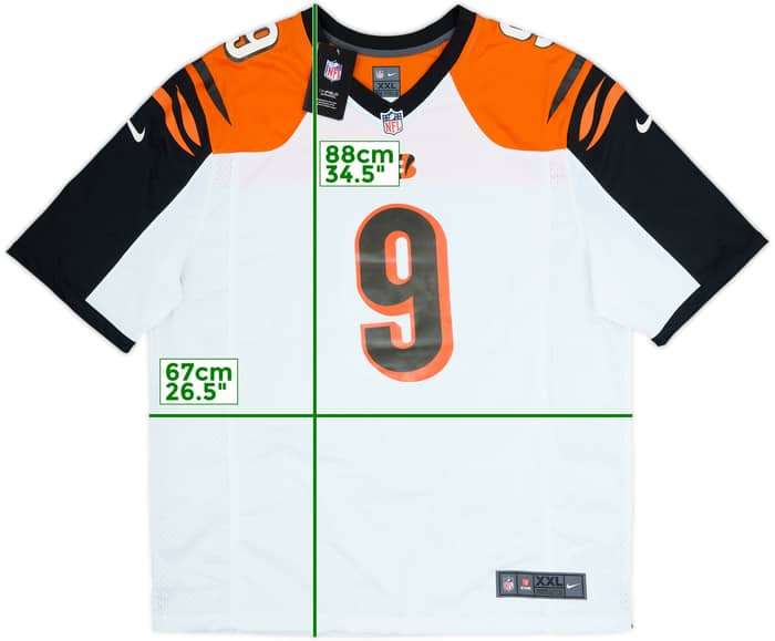2020 Cincinnati Bengals Burrow #9 Nike Game Away Jersey (XXL)