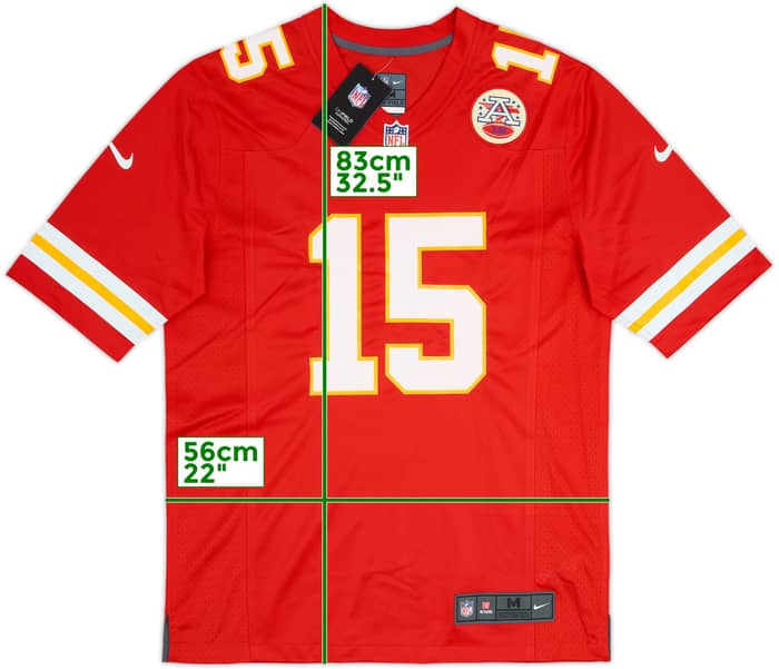 2017-25 Kansas City Chiefs Mahomes #15 Nike Game Home Jersey (M)