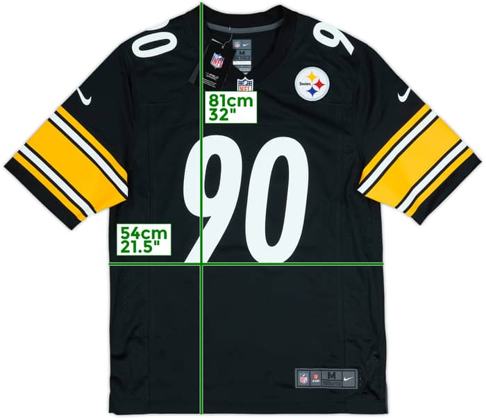 2020-25 Pittsburgh Steelers Watt #90 Nike Game Home Jersey (M)