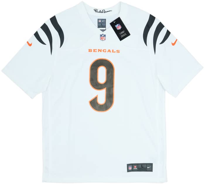 2021-25 Cincinnati Bengals Burrow #9 Nike Game Away Jersey (L)