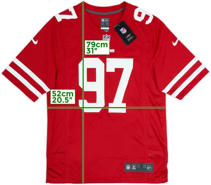 2019-21 San Francisco 49ers Bosa #97 Nike Game Home Jersey (S)