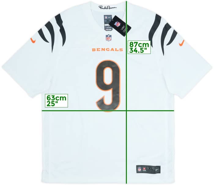 2021-25 Cincinnati Bengals Burrow #9 Nike Game Away Jersey (XL)
