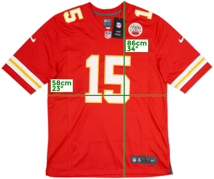 2017-25 Kansas City Chiefs Mahomes #15 Nike Game Home Jersey (L)