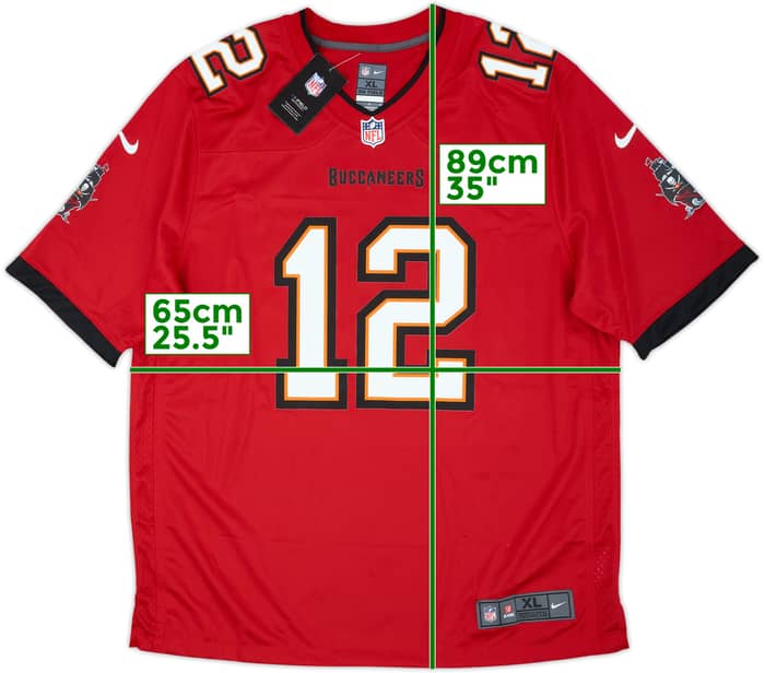 2020-22 Tampa Bay Buccaneers Brady #12 Nike Game Home Jersey (XL)
