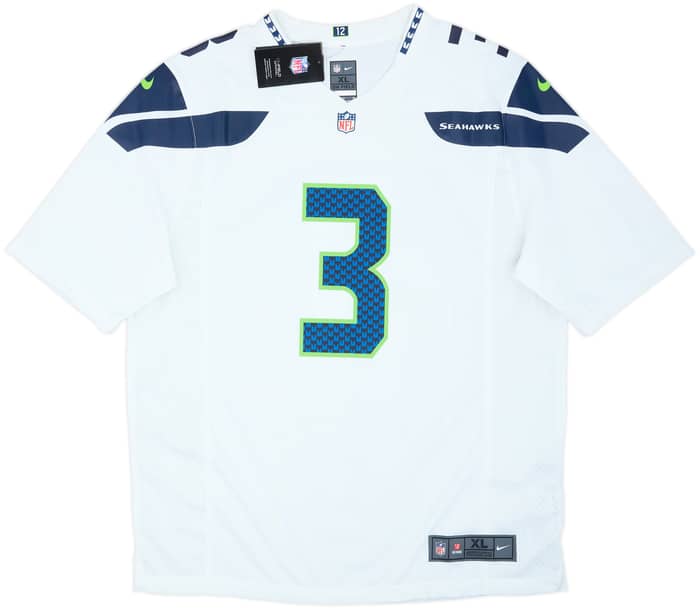 2012-21 Seattle Seahawks Wilson #3 Nike Game Away Jersey (XL)