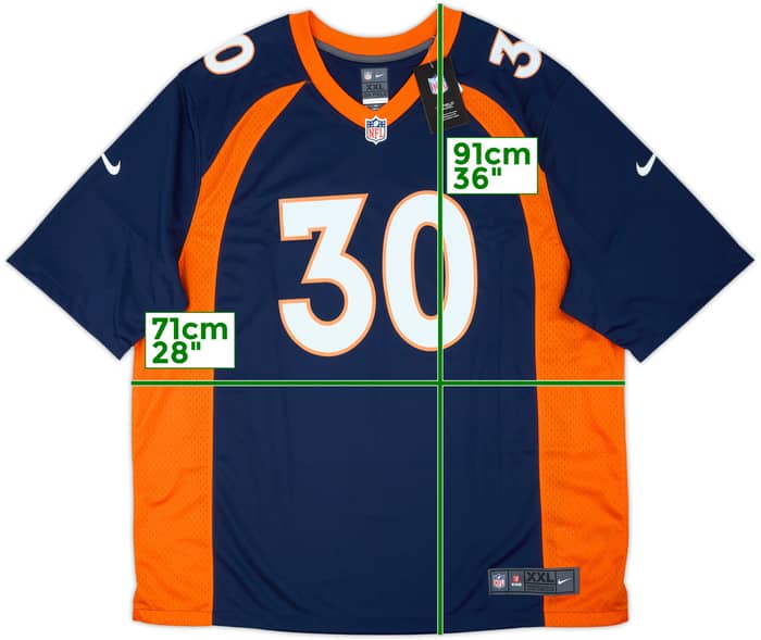 2018-20 Denver Broncos Lindsay #30 Nike Game Alternate Jersey (XXL)