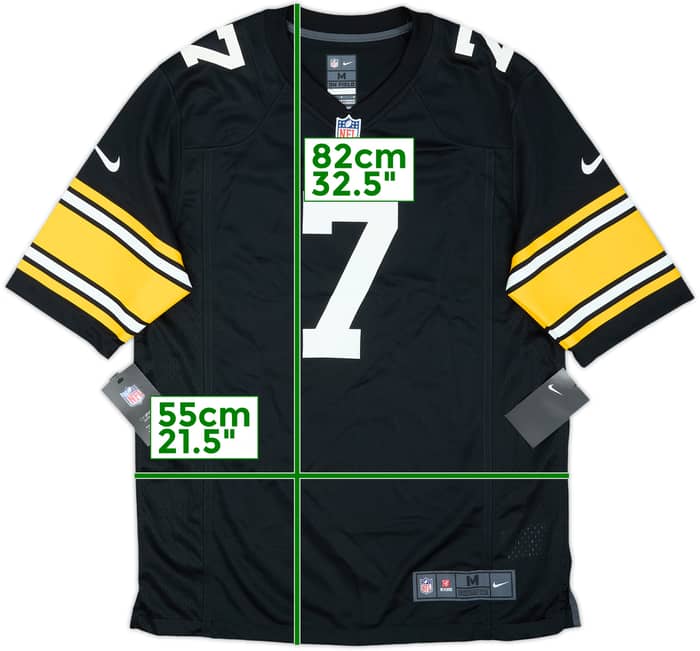 2018-19 Pittsburgh Steelers Roethlisberger #7 Nike Game Home Jersey (M)