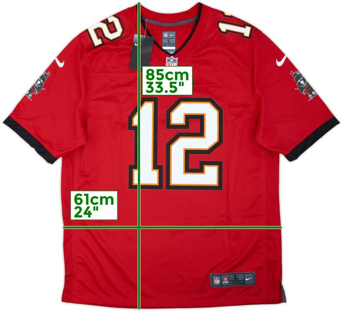 2020-22 Tampa Bay Buccaneers Brady #12 Nike Game Home Jersey (L)