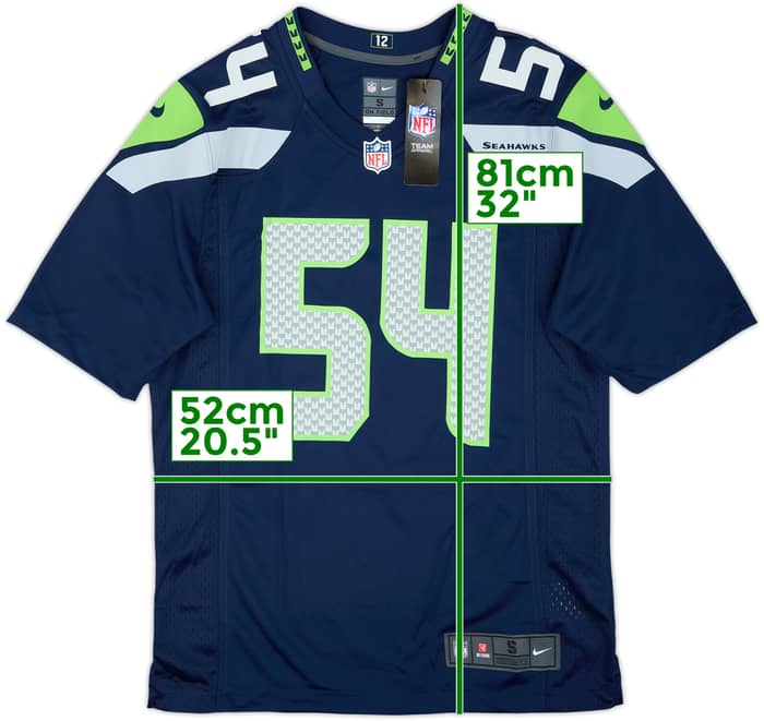 2012-21 Seattle Seahawks Wagner #54 Nike Game Home Jersey (S)