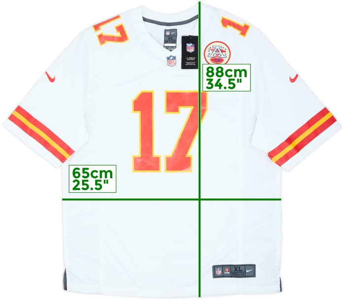 2019-22 Kansas City Chiefs Hardman #17 Nike Game Away Jersey (XL)