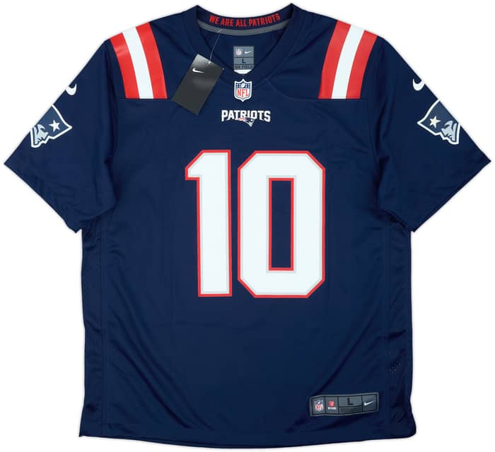 2021-23 New England Patriots Jones #10 Nike Game Home Jersey (L)