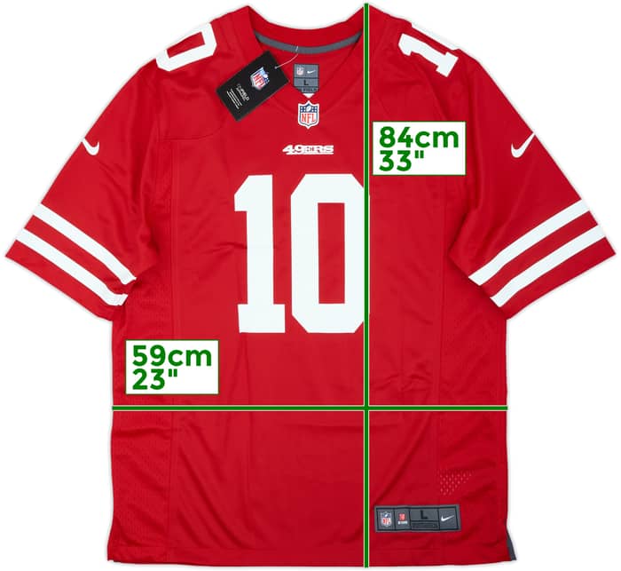 2017-21 San Francisco 49ers Garoppolo #10 Nike Game Home Jersey (L)
