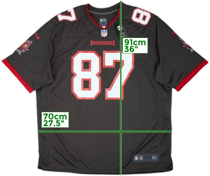 2020-21 Tampa Bay Buccaneers Gronkowski #87 Nike Game Alternate Jersey (XXL)