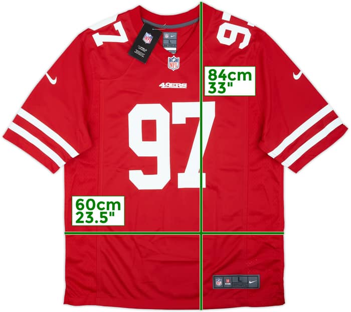2019-21 San Francisco 49ers Bosa #97 Nike Game Home Jersey (L)