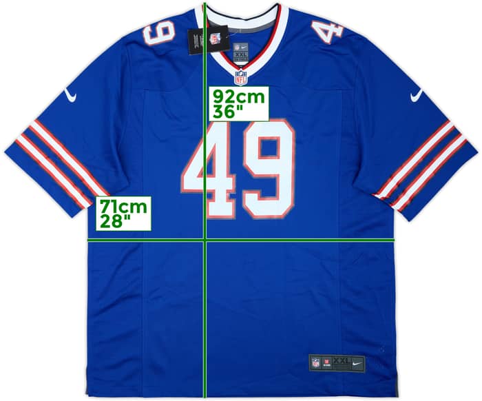2018-22 Buffalo Bills Edmunds #49 Nike Game Home Jersey (XXL)
