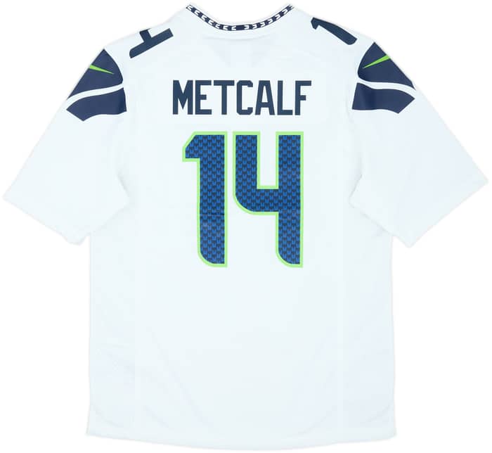 2019-24 Seattle Seahawks Metcalf #14 Nike Game Away Jersey (M)