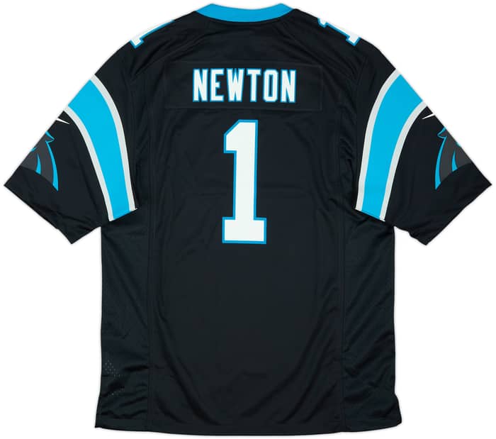 2012-19 Carolina Panthers Newton #1 Nike Game Home Jersey (L)