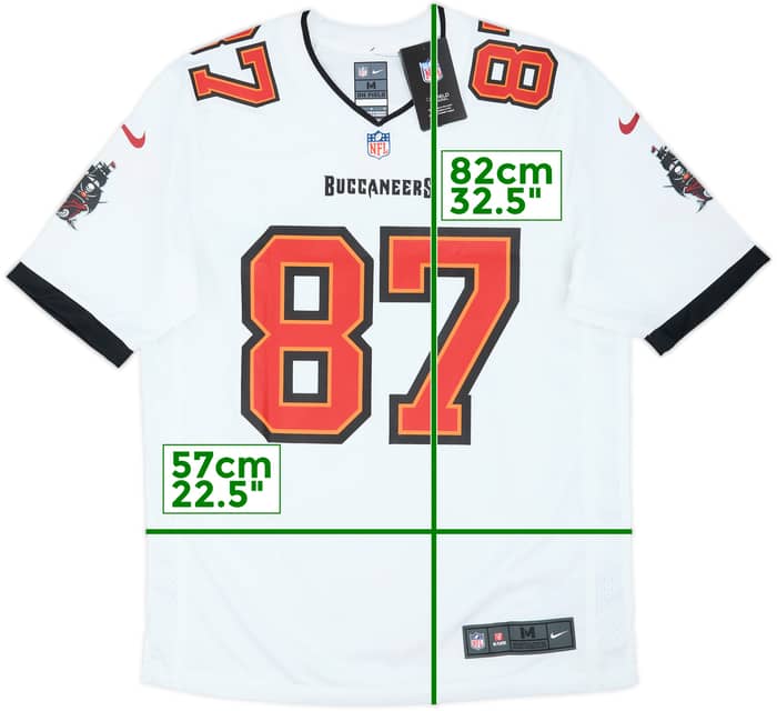 2020-21 Tampa Bay Buccaneers Gronkowski #87 Nike Game Away Jersey (M)