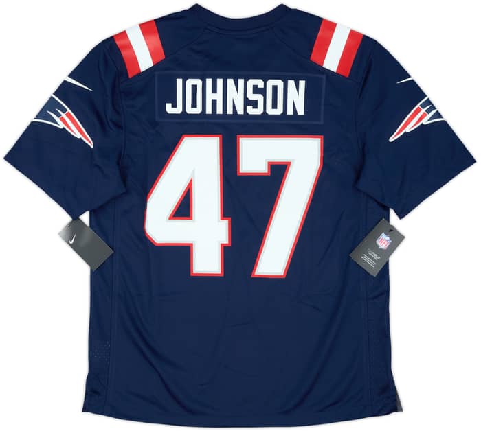 2020-21 New England Patriots Johnson #47 Nike Game Home Jersey (M)