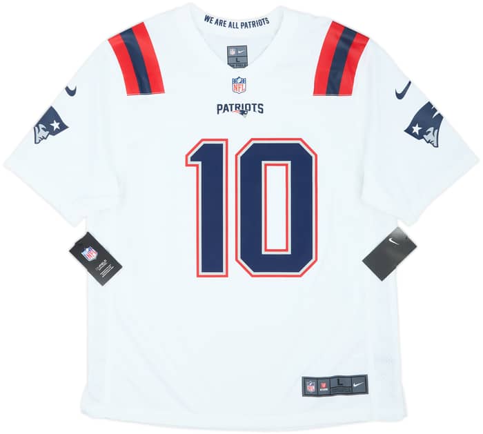 2021-23 New England Patriots Jones #10 Nike Game Away Jersey (L)