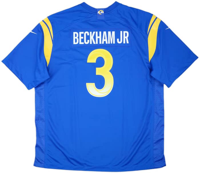 2021 LA Rams Beckham Jr #3 Nike Game Home Jersey (XXL)