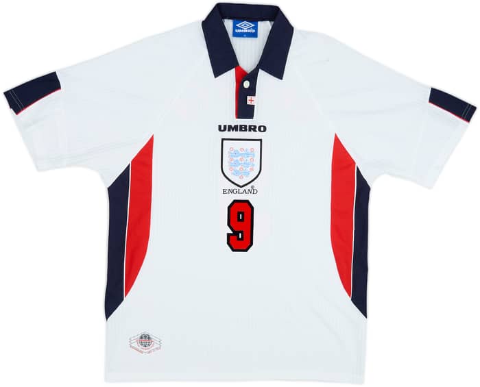 Camiseta de local de Inglaterra 1997-99 Shearer #9 - 4/10 - (XL)