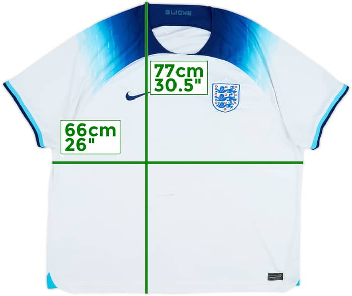 2022-23 England Home Shirt - 5/10 - (3XL)