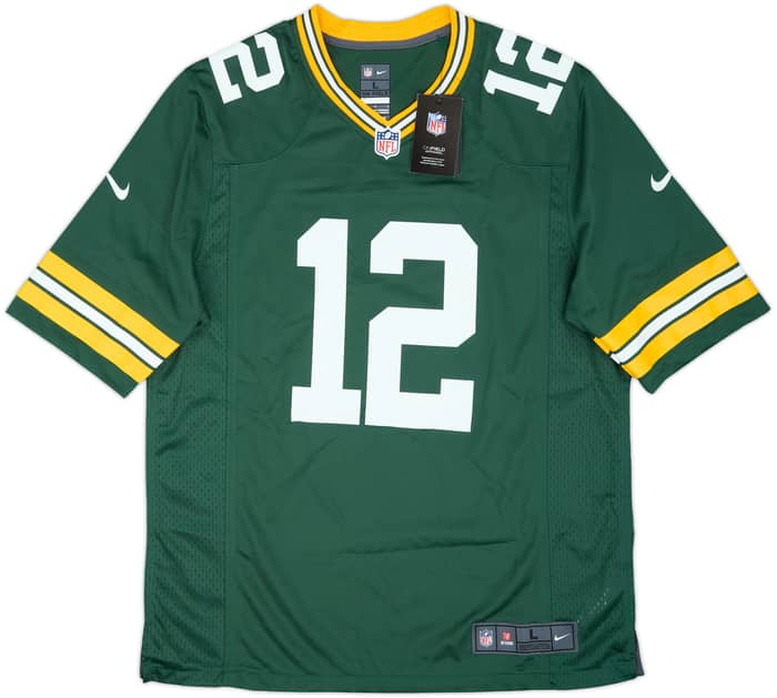 2012-22 Green Bay Packers Rodgers #12 Nike Game Home Jersey (L)