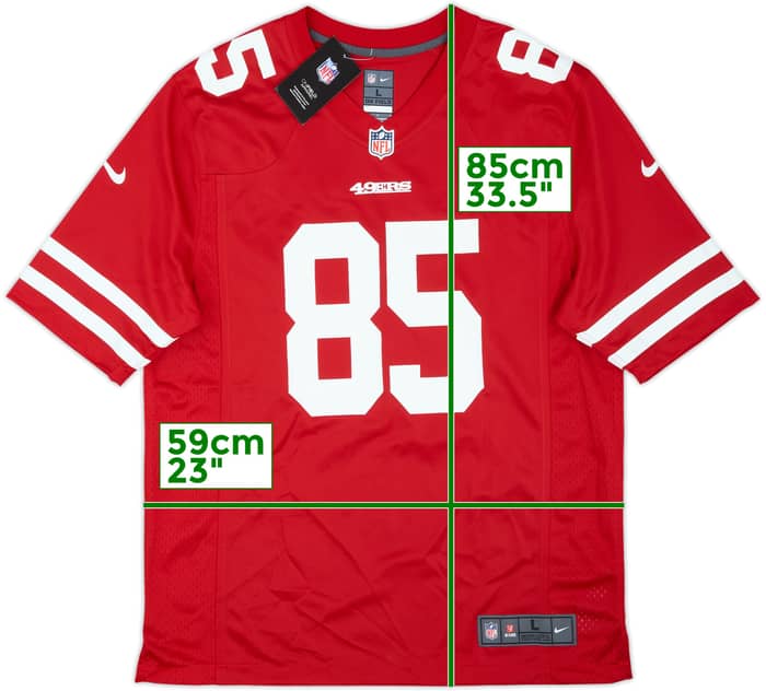 2021 San Francisco 49ers Kittle #85 Nike Game Home Jersey (L)