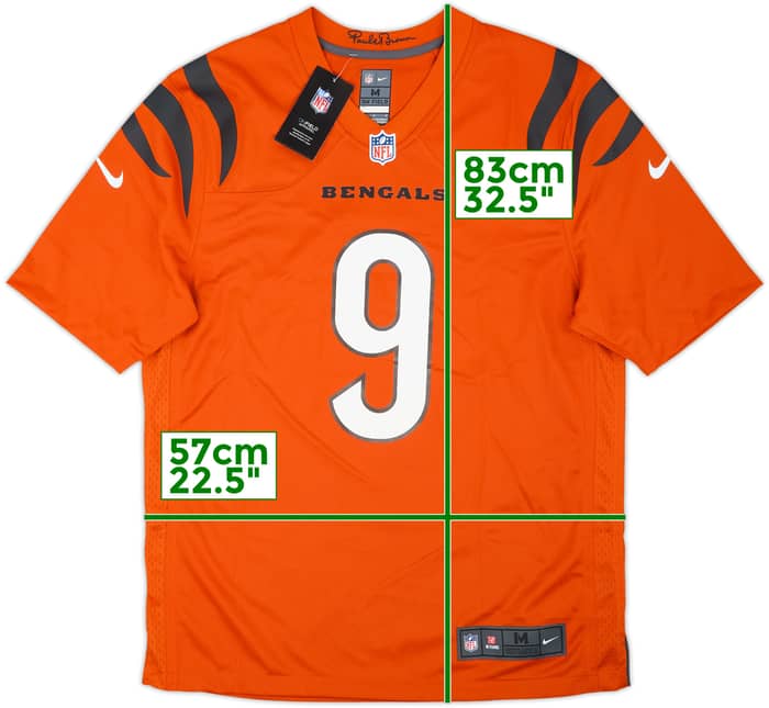 2021-25 Cincinnati Bengals Burrow #9 Nike Game Alternate Jersey (M)